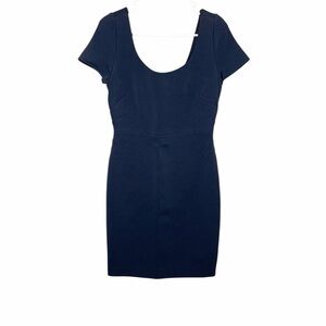 NWT Diane Von Furstenberg Scoop Neck Sheath Dress Size 6 Alexander Navy $448